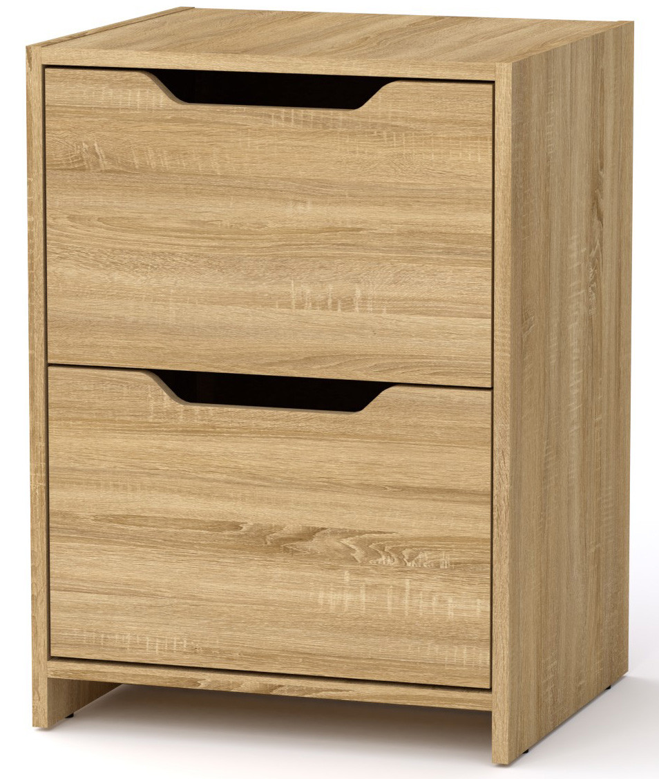 Тумба приліжкова ПКТ-9 Дуб сонома Компаніт (48х42х66 см), фото 1