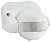 Датчик руху 1200Вт 180° дальність 12м інфрачервоний IP44 білий [A0220010010] ДР-09 АСКО