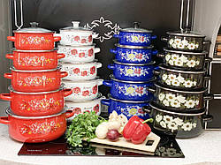 Набір емальованих каструль з 5 шт. Premier