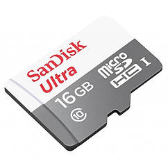 Карта пам'яті з адаптером SanDisk MICRO SDHC 16GB UHS-I SDSQUNS-016G-GN3MA