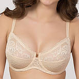 Мереживний бюстгальтер із м'якою чашкою на кісточках білий, фото 2