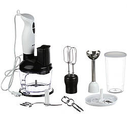 Кухонний потужний багатофункціональний комбайн A-PLUS 500 Вт, подрібнювач міксер з насадками