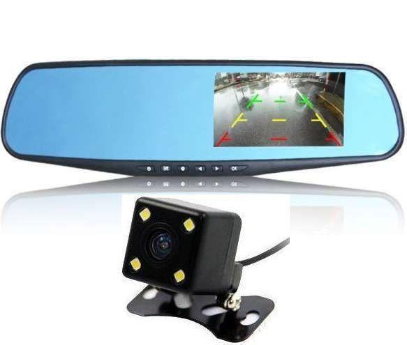 Відеореєстратор 3 в 1 BLАСKBОХ DVR дзеркало з камерою заднього виду для машини, авто реєстратор