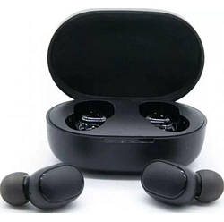 Бездротові вакуумні блютуз Навушники Redmi Airdots чорні, Bluetooth навушники редмі еірдотс в кейсі