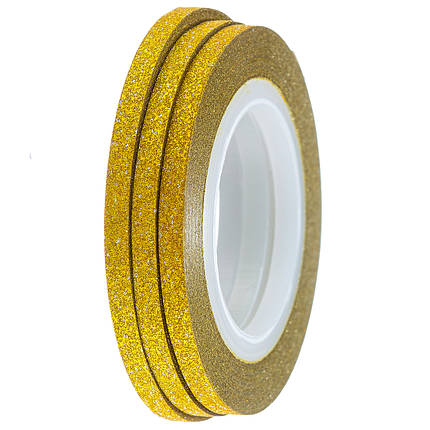 Стрічка-скотч для декору 3 мм, Т76 цукрова золото, фото 1