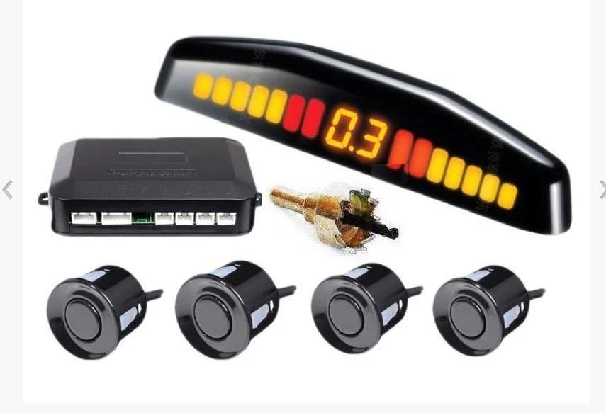 Автомобільний Парктронік Premium Parking Sensor на 4 датчики для авто, чотири датчики чорного кольору