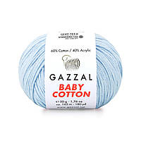 Gazzal Baby Cotton - 3429 нежно-голубой