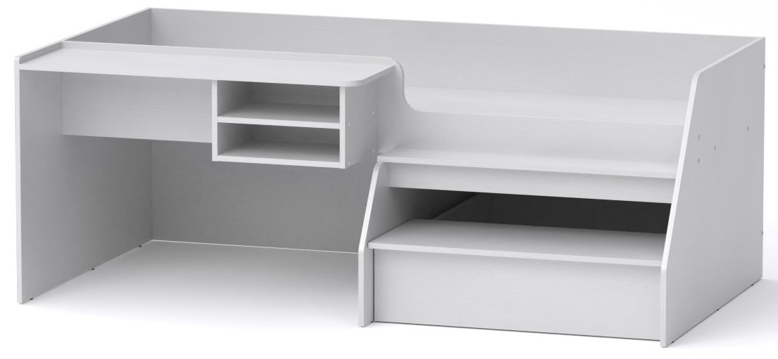 Ліжко Універсал-3 німфея альба (білий) Компаніт (194,2х72х106,6 см), фото 1