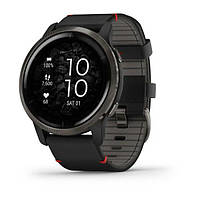 Смарт годинник Garmin Venu 2 Slate with Black Leather Band