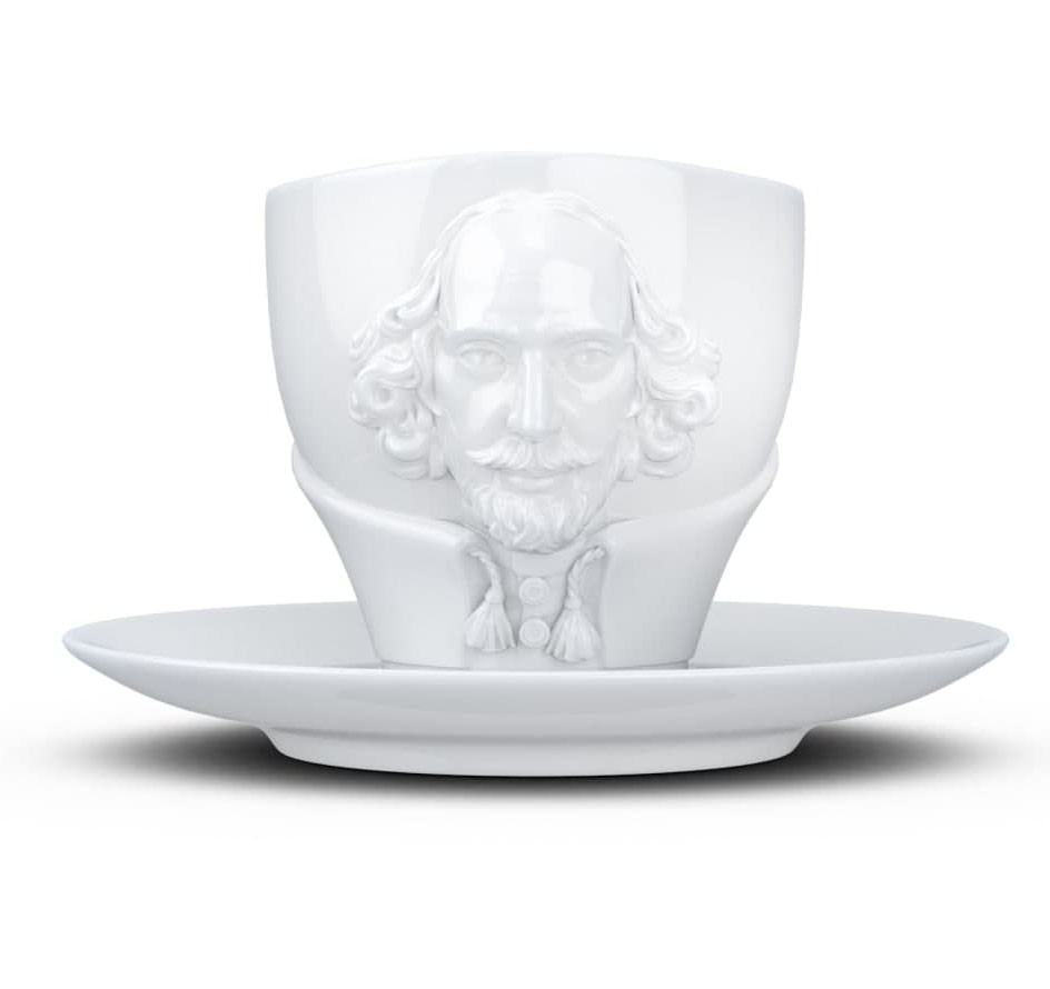 Чашка порцелянова з блюдцем 58products Talent William Shakespeare 260 мл Tass 801201/TR