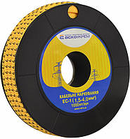 Маркер кабельный цифра "7" 1,5-4мм.кв. (1000шт/рул) [A0150080041] желтый EC-1 АСКО