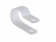 Скоба кабельна Ø7мм нейлон білий (1 шт.) [A0150140004] CHS 5/16R АСКО