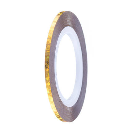 Стрічка-скотч для декору 2 мм, Т98 голограма золото, фото 1