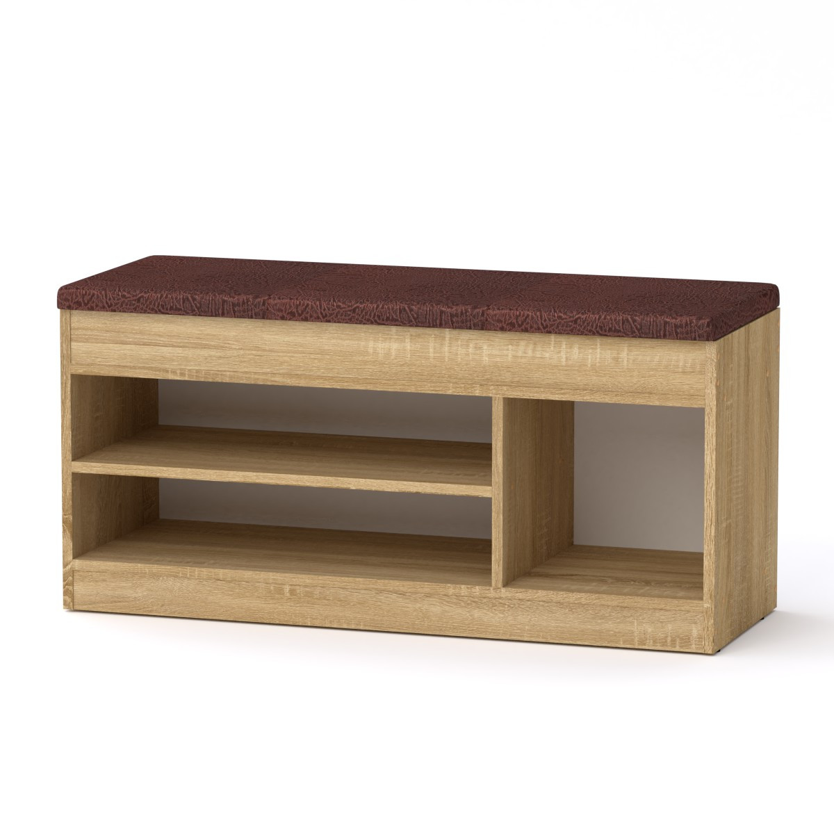 Тумба під взуття ТО-17 дуб сонома Компаніт (100х37,2х50 см), БЕЗКОШТОВНА доставка в точку видачі Rozetka, фото 1