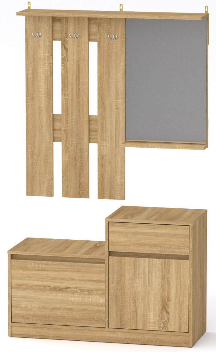 Передпокій Влада Дуб сонома Компаніт (110х38х168,3 см), фото 1