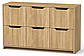 Сучасний комод 6Д із шістьма двостулковими дверцятами бук 130х42х80 см Компаніт, фото 9