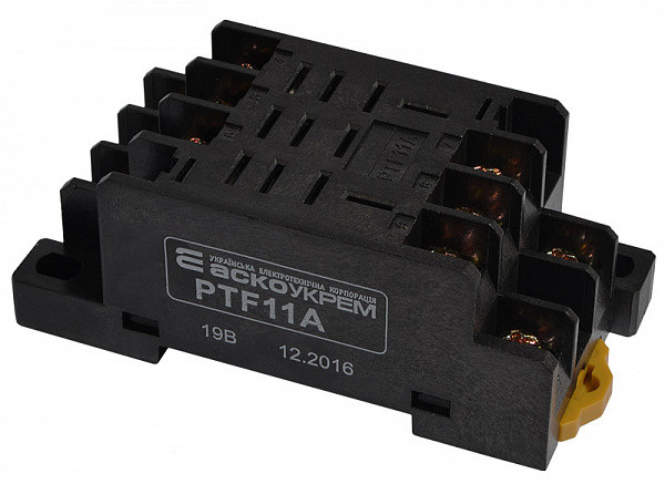 Колодка 10А 3к 220V AC LY3 для проміжного реле [A0090060002] PTF11A АСКО, фото 1