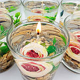 Гелева свічка Чародійка циліндр з квіткою, фото 4