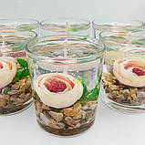 Гелева свічка Чародійка циліндр з квіткою, фото 6