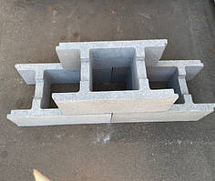 Блок бетонний опалубковий 190х290х500