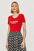 Женская футболка Love Moschino, красная москино