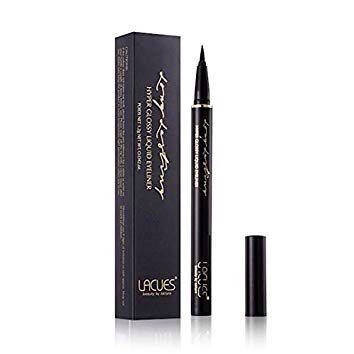 Lacues Hyper Glossy Liquid Eyeliner водостійкий лайнер для очей (чорний)