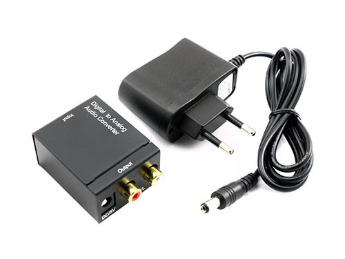 Конвертер ЦАП Toslink, Coaxial - RCA цифра-аналог