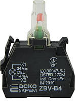 Блок световой индикации для кнопок ТВ5 красный LED 220V AC/DC 24В [A0140010211] ZBV-B4 АСКО