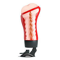 Мастурбатор анус із вібрацією CRAZY BULL — DELIA Anus, вхід у вигляді ануса, кібершкіра + подарунок