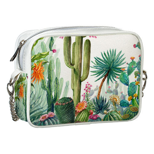 Сумка на ланцюжку Кактусы разные 21x17x7 см, фото 1