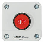 Пост одномісний "Стоп" 2.5А(220V) 1NC IP54 [A0140020003] XAL-B114 АСКО