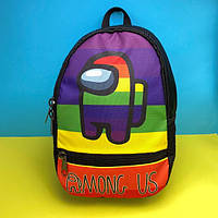 Портфель дитячий рюкзак для хлопчика Амонг Ас (дитячий рюкзак для хлопчика Among Ac) в садочок і школу райдужний