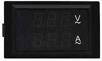 Амперметр-вольтметр цифровой 60A 80-300V AC 70x40мм [A0190010129] ЦАВ-60 LB АСКО