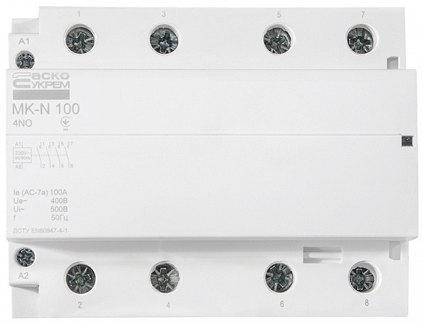 Контактор модульний 4P 100A 4NO 220V [A0040030039] MK-N АСКО