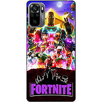 Силіконовий бампер чохол для Xiaomi Redmi Note 10s з малюнком Fortnite