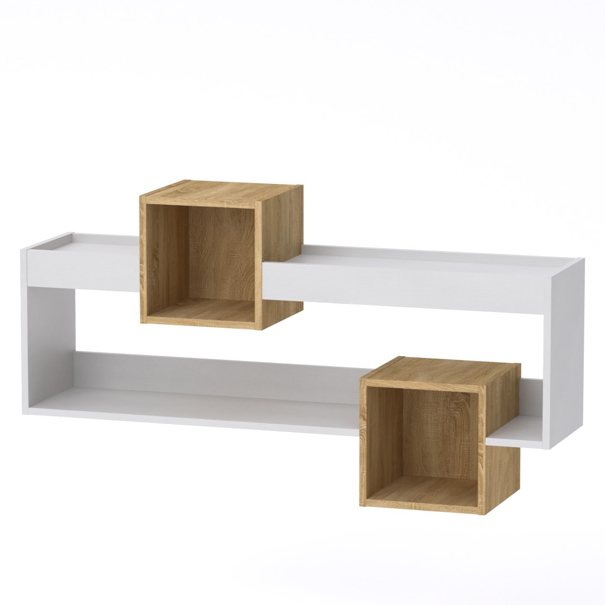 Полку МГ-6 Тумба навісна-2 Компаніт Дуб комбі (120х28х65 см), БЕЗКОШТОВНА доставка в точку видачі Rozetka, фото 1