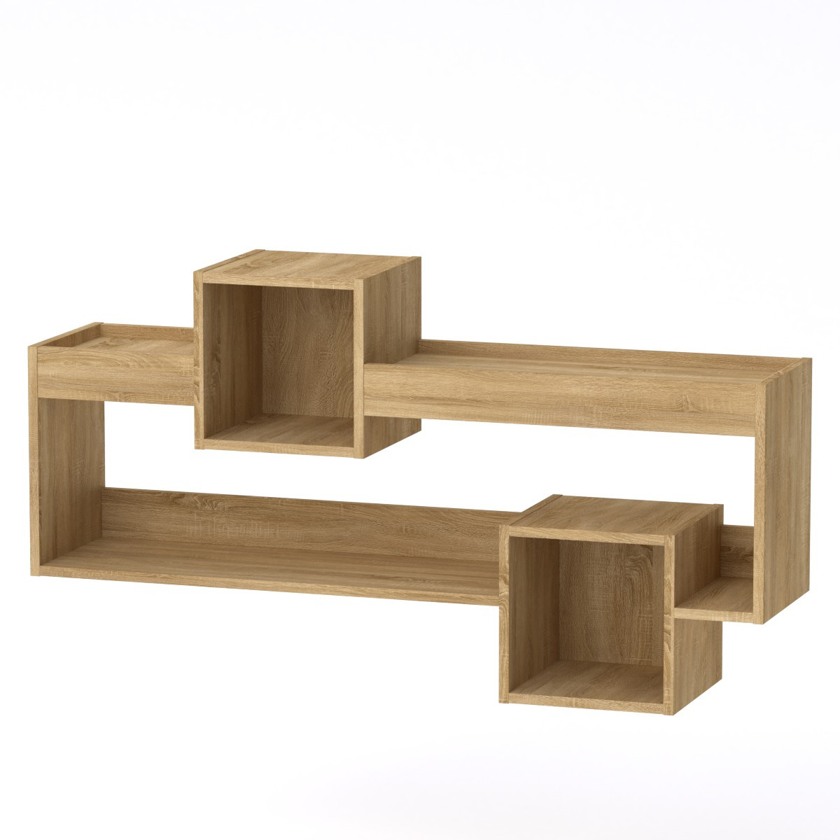 Полку МГ-6 Тумба навісна-2 Дуб сонома (120х28х65 см), БЕЗКОШТОВНА доставка в точку видачі Rozetka, фото 1