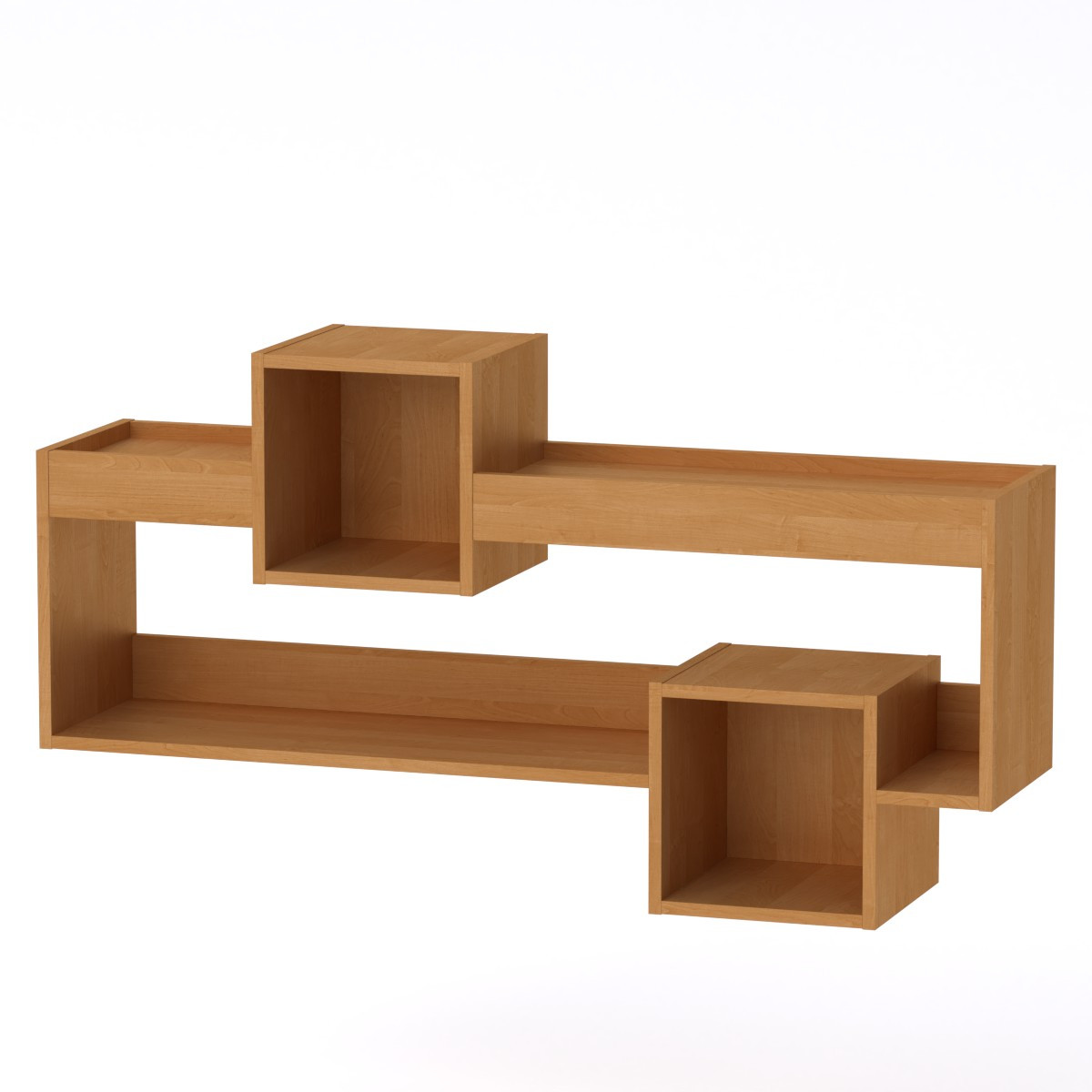 Полку МГ-6 Тумба навісна-2 Компаніт Вільха (120х28х65 см), БЕЗКОШТОВНА доставка в точку видачі Rozetka, фото 1