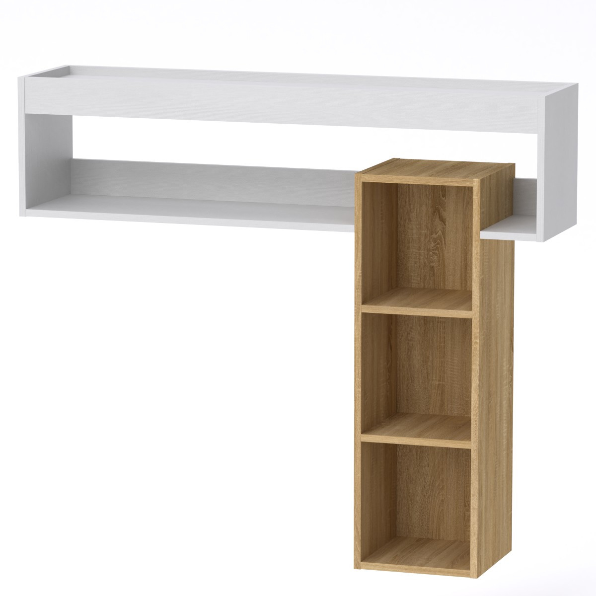 Полку МГ-6 Тумба навісна-3 Компаніт Дуб комбі (120х28х105 см), БЕЗКОШТОВНА доставка в точку видачі Rozetka, фото 1