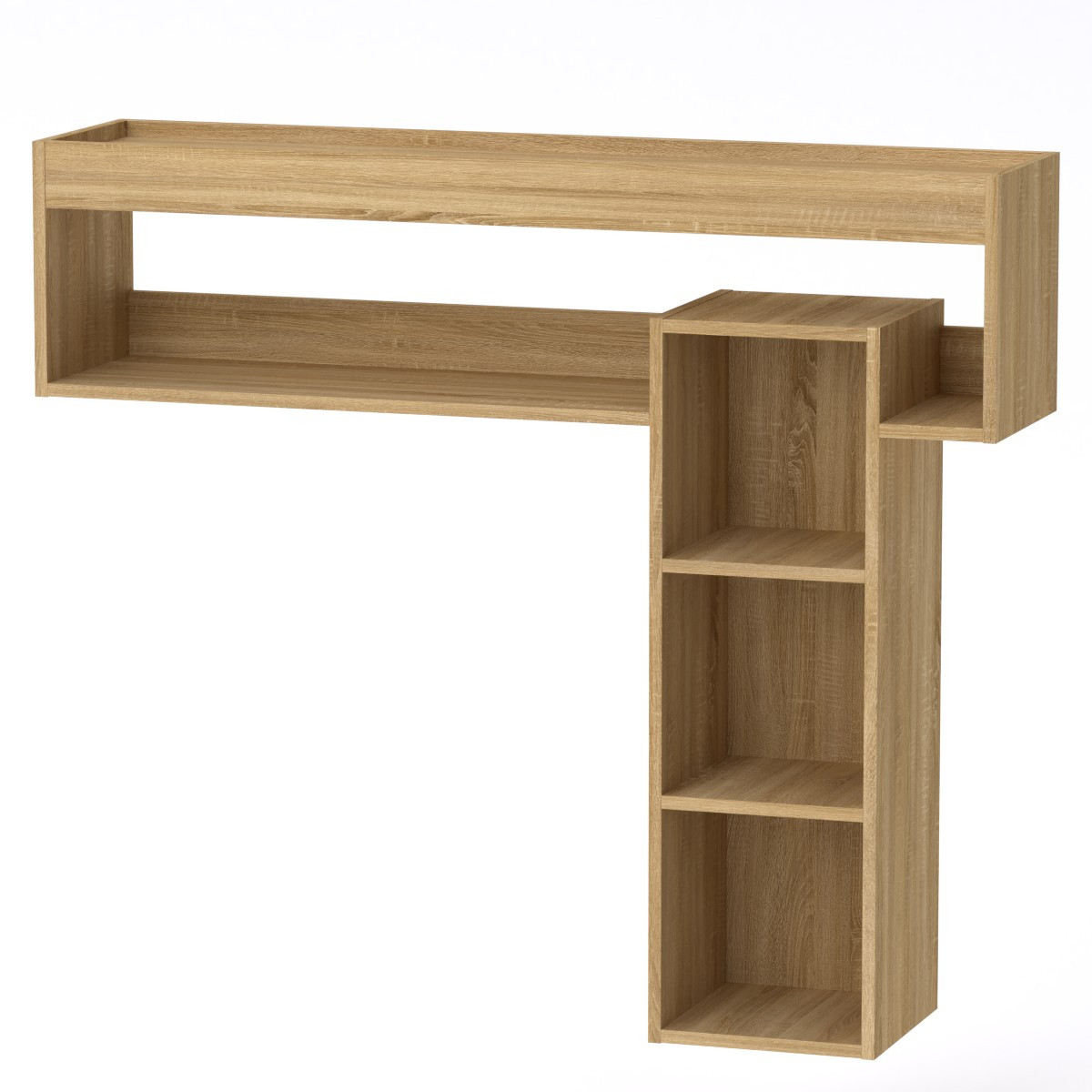 Полку МГ-6 Тумба навісна-3 Компанит Дуб сонома (120х28х105 см), БЕЗКОШТОВНА доставка в точку видачі Rozetka, фото 1