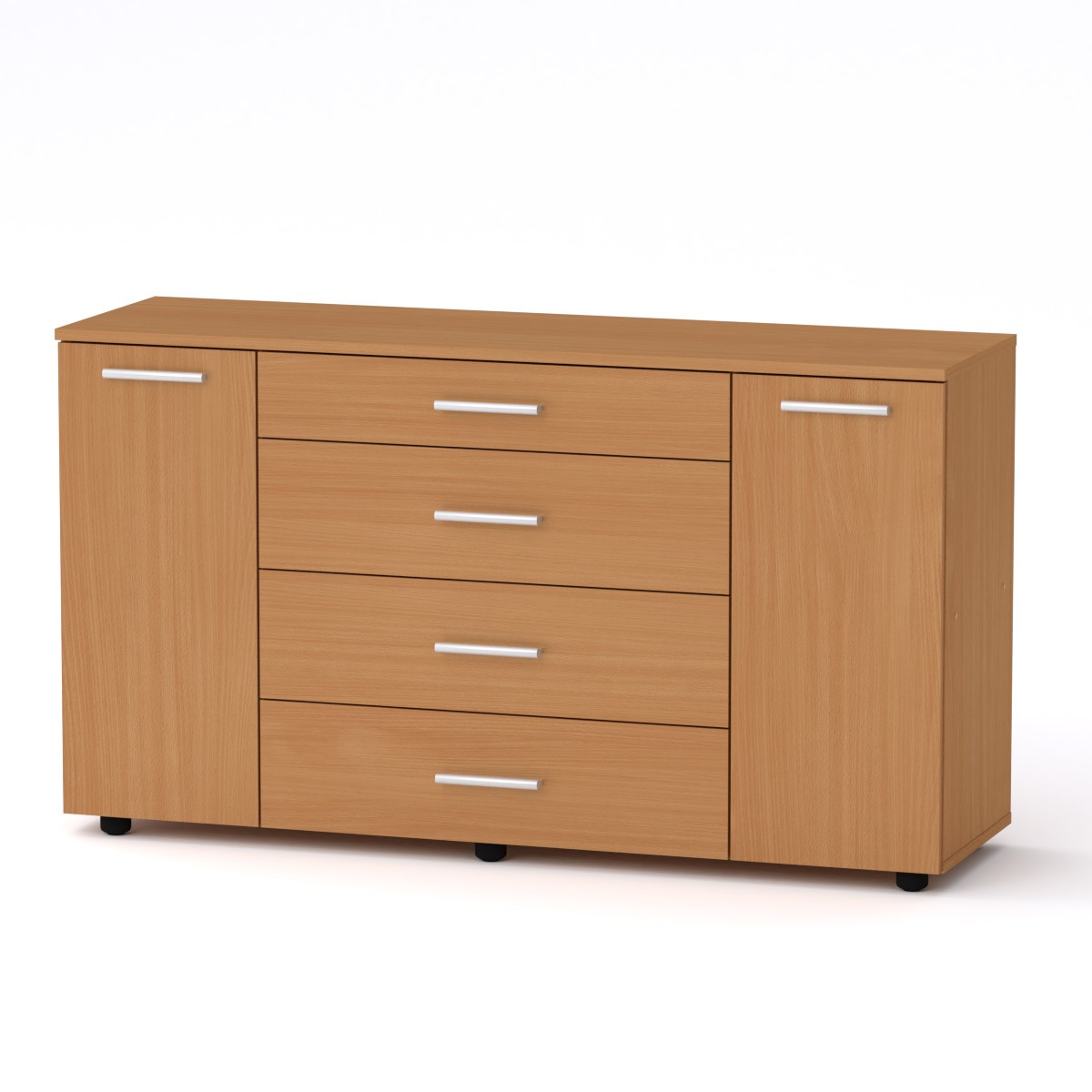 Комод 1-3-2 Компаніт бук (130х38х73 см), фото 1