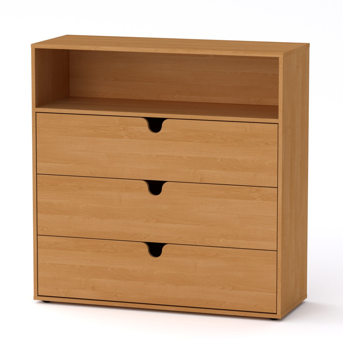 Комод МГ-7 Тумба-3 Компаніт Вільха (106,4х40х109,4 см), фото 1