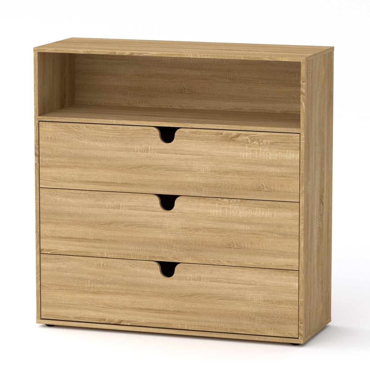 Комод МГ-7 Тумба-3 Компаніт дуб сонома (106,4х40х109,4 см), фото 1