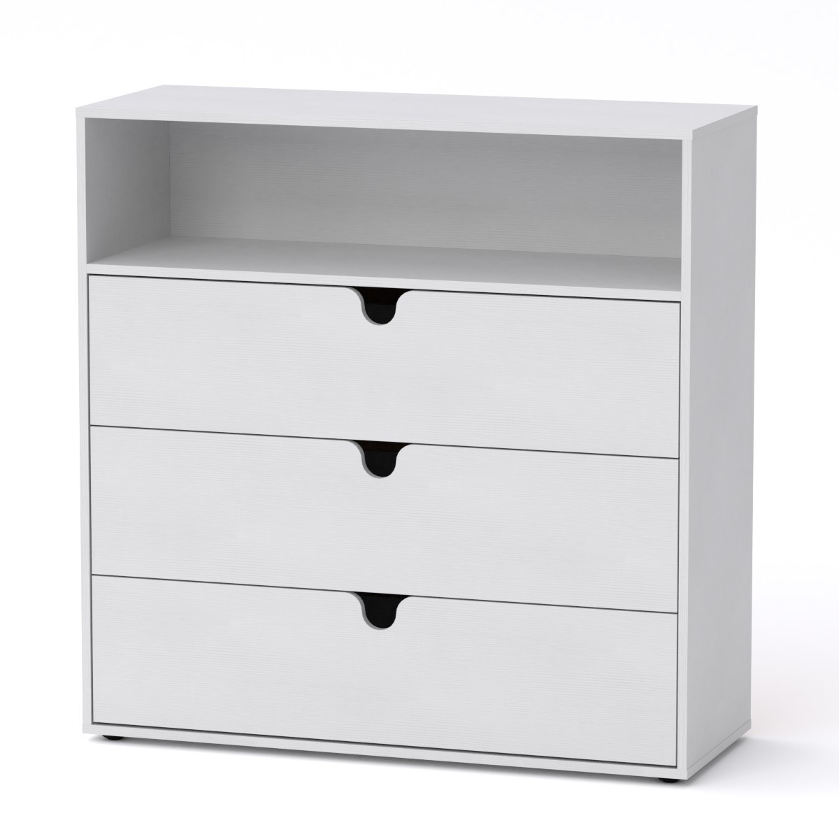 Комод МГ-7 Тумба-3 Компаніт німфея альба білий (106,4х40х109,4 см), фото 1