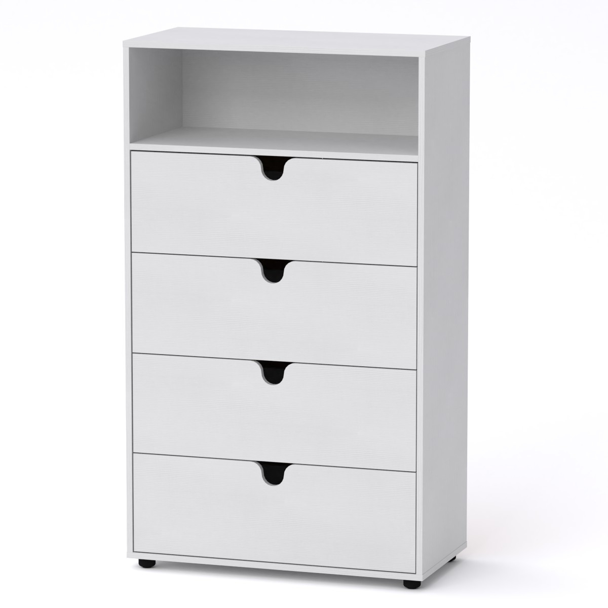 Комод МГ-7 Тумба-1 Компаніт німфея альба білий (80х40х137,1 см), фото 1