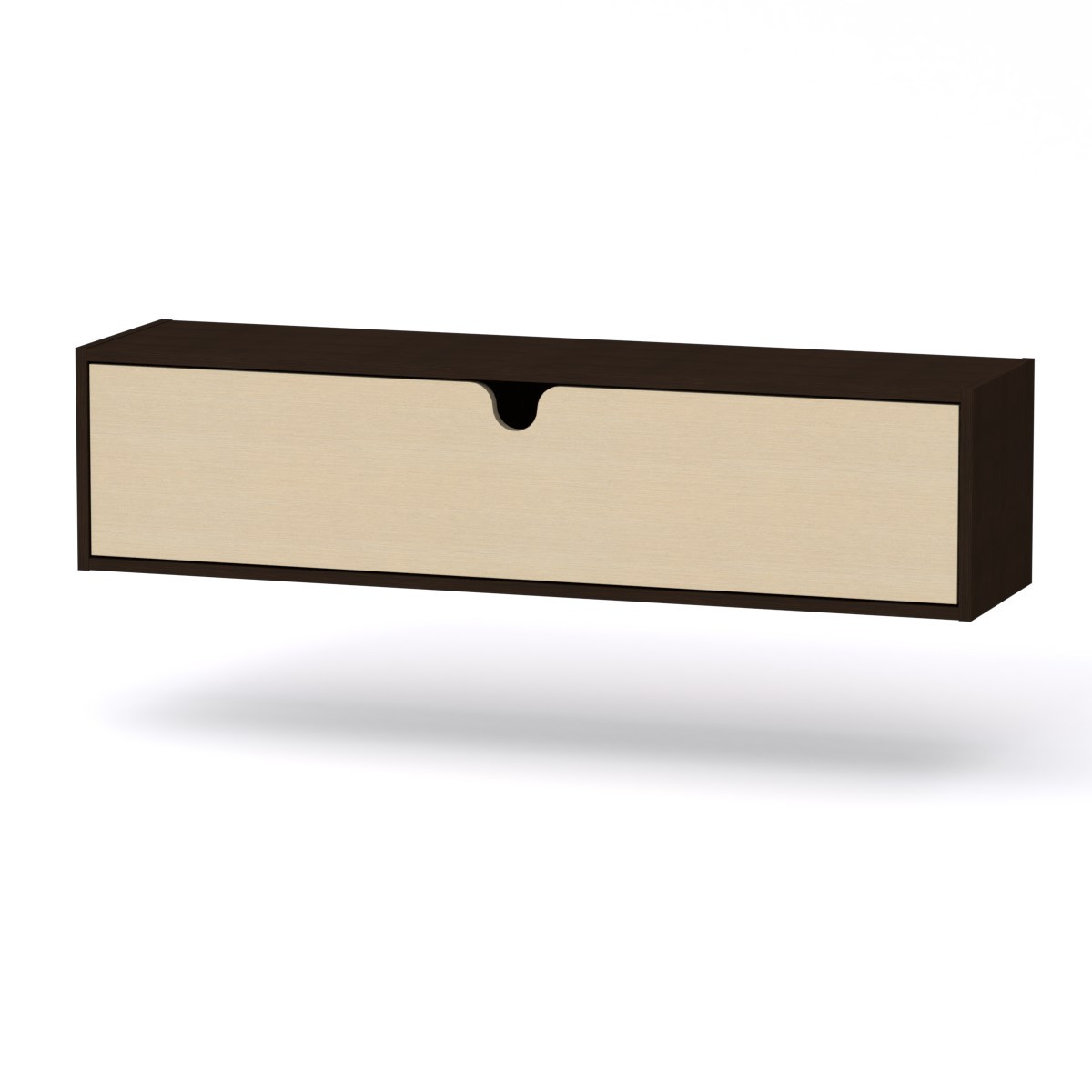 Полку МГ-7 Тумба навісна Компаніт Венге темний + венге світлий (120х30х29,2 см), фото 1