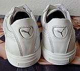 Puma classic ! Кросівки кеди пума дитячі з білої натуральної шкіри для дівчаток і хлопчиків! унісекс 40 р, фото 5