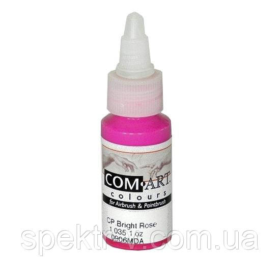 Фарба акрилова для аерографа Com Art 10351 Opaque Bright Rose фуксія покривна, 28 мл