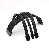 Набір кабелів для ПК (чорні)