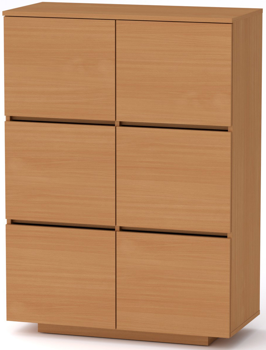 Комод МГ-5 Тумба-2 КОМПАНІТ Бук (85х40х118 см), фото 1
